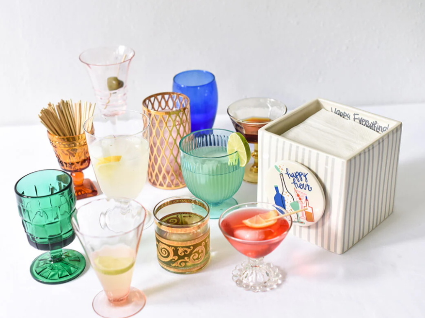 Stone Stripe Mini Nesting Cube Medium