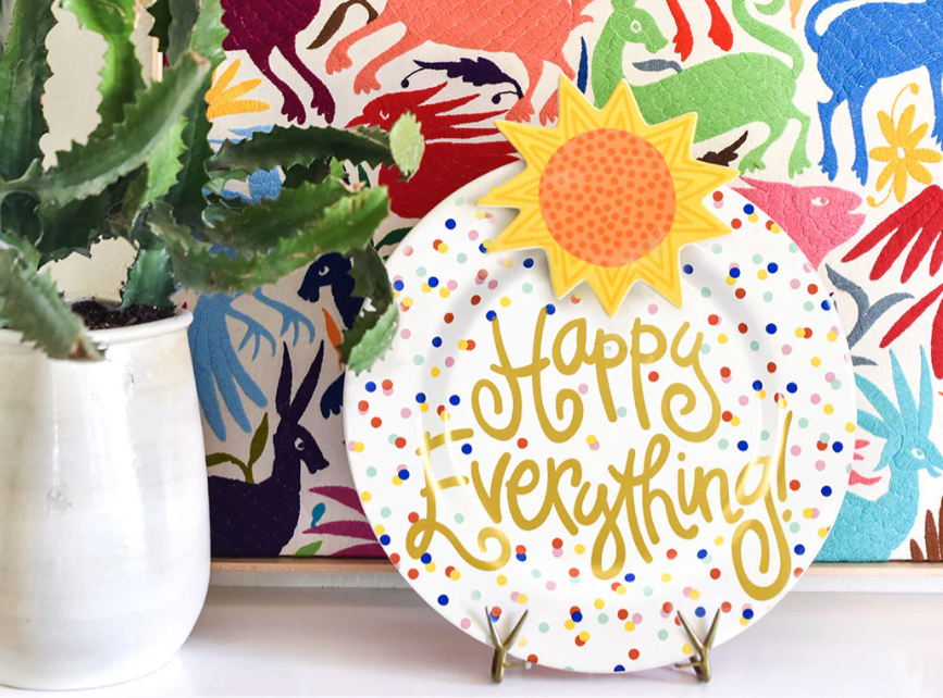 Happy Dot Big Happy Everything! Round Platter