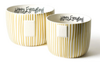 Gold Stripe Mini Happy Everything! Bowl
