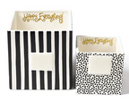 Black Small Dot Mini Nesting Cube Small
