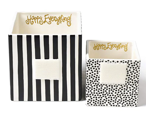 Black Small Dot Mini Nesting Cube Small
