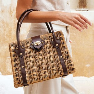 Riviera Rattan Handbag