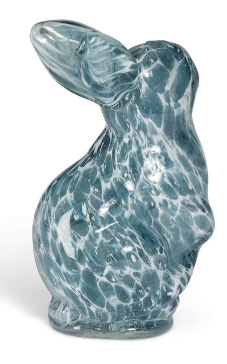 Blue Glass Bunny