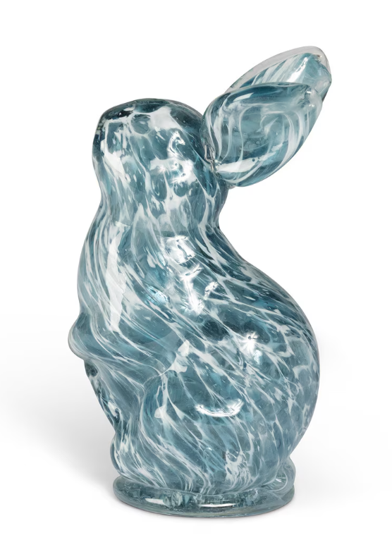 Blue Glass Bunny