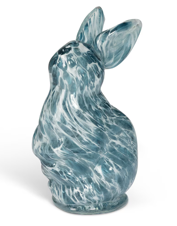 Blue Glass Bunny