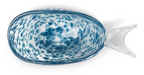 Seaside Glass Fish Bowl, Navy Blue