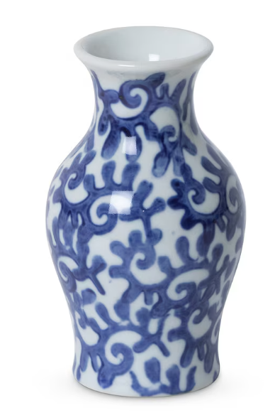Porcelain Vine Petite Vases