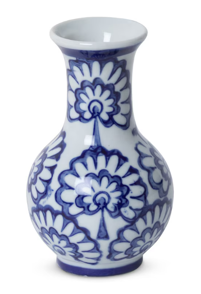 Porcelain Vine Petite Vases