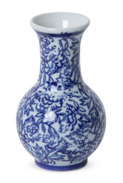 Porcelain Vine Petite Vases