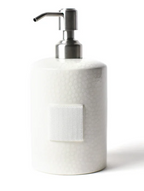 White Small Dot Mini Cylinder Soap Pump
