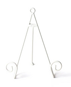 White Swirl Plate Stand