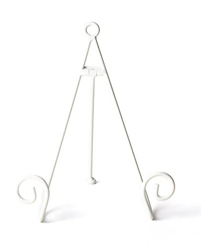 White Swirl Plate Stand