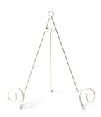 White Swirl Plate Stand