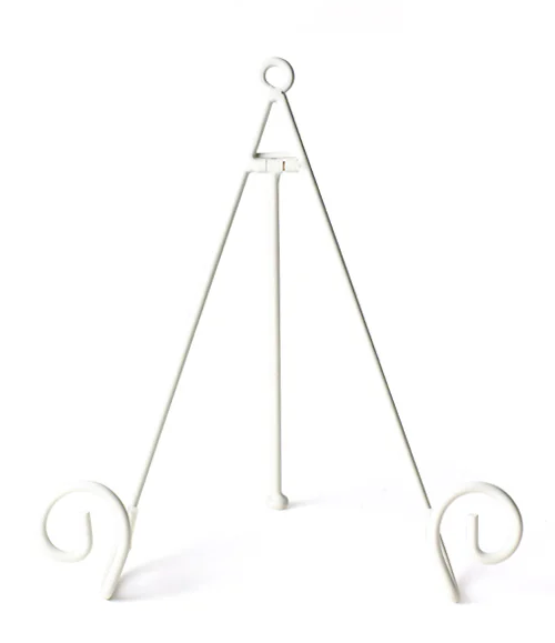 White Swirl Plate Stand