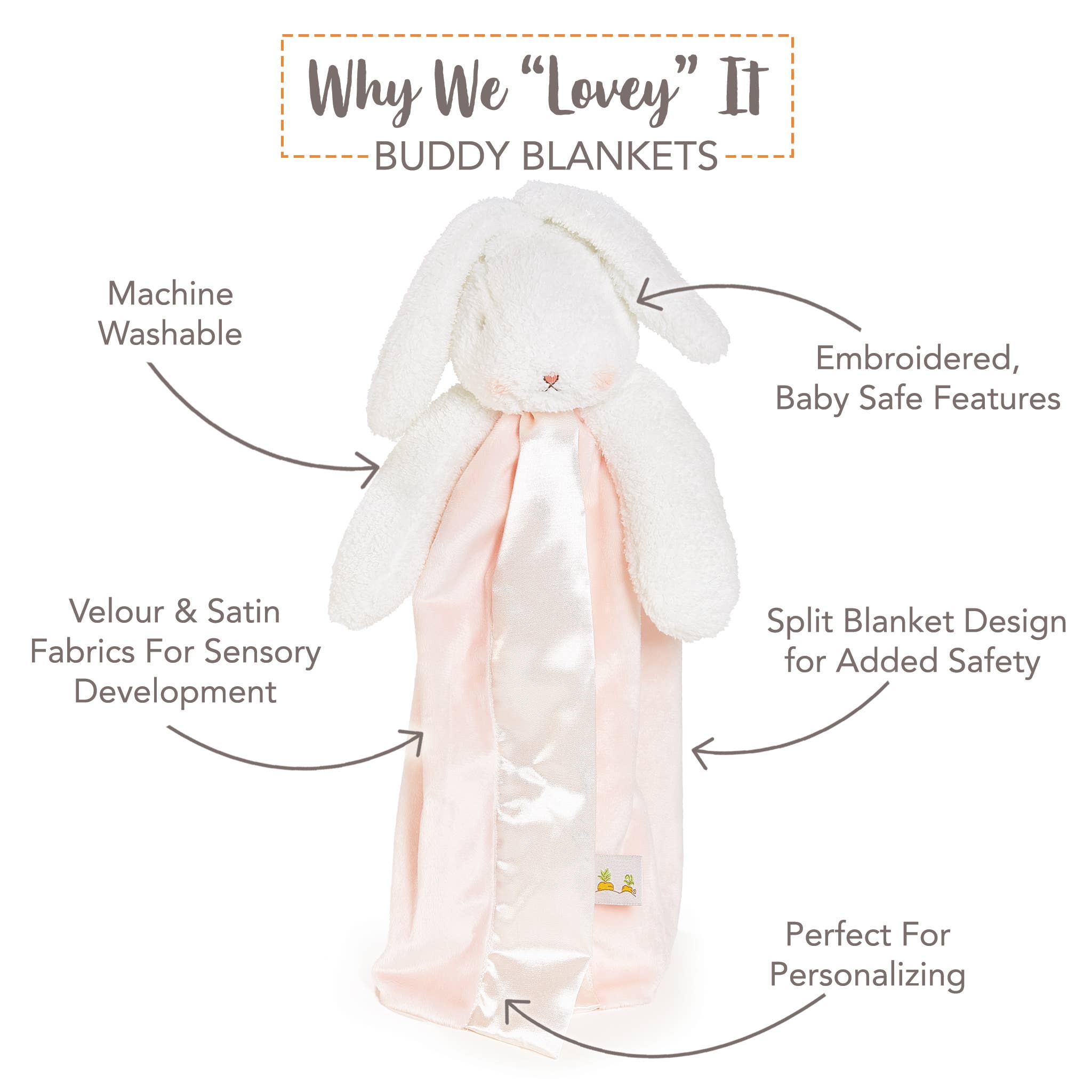 SIMPLE Blossom Bunny Buddy Blanket