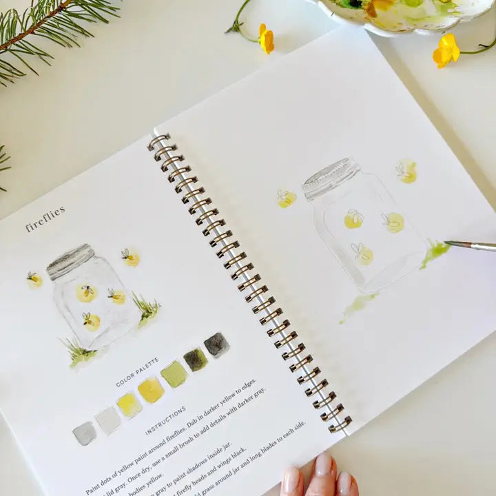 Camping Watercolor Workbook Set
