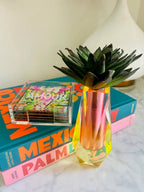 Bud Vase, Pink/Yellow