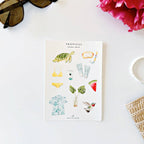 Tropical sticker sheets