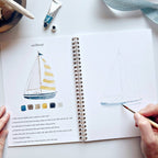 Seaside Watercolor Workbook Set