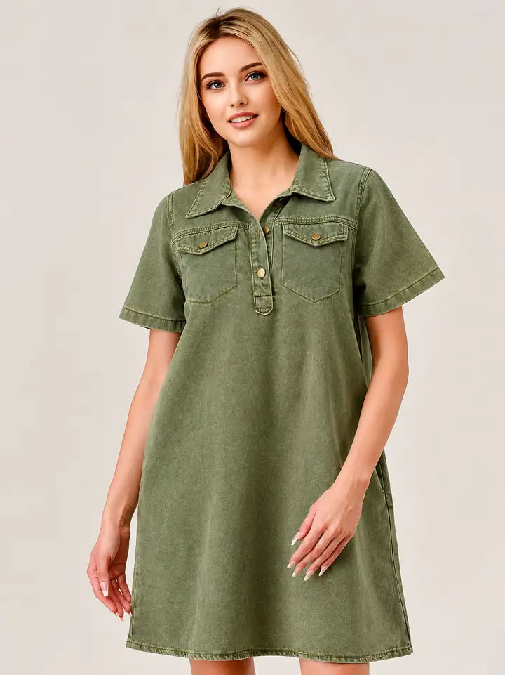Denim Swing Dress