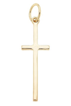 Cross Charm in Shiny Gold