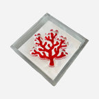 Acrylic Napkin Weight, Coral