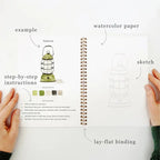 Camping Watercolor Workbook Set