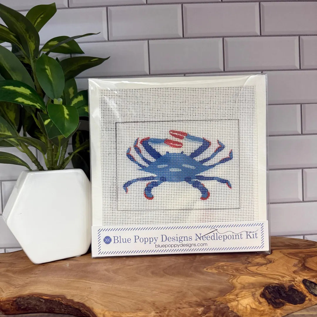 Blue Crab Needlepoint Kit
