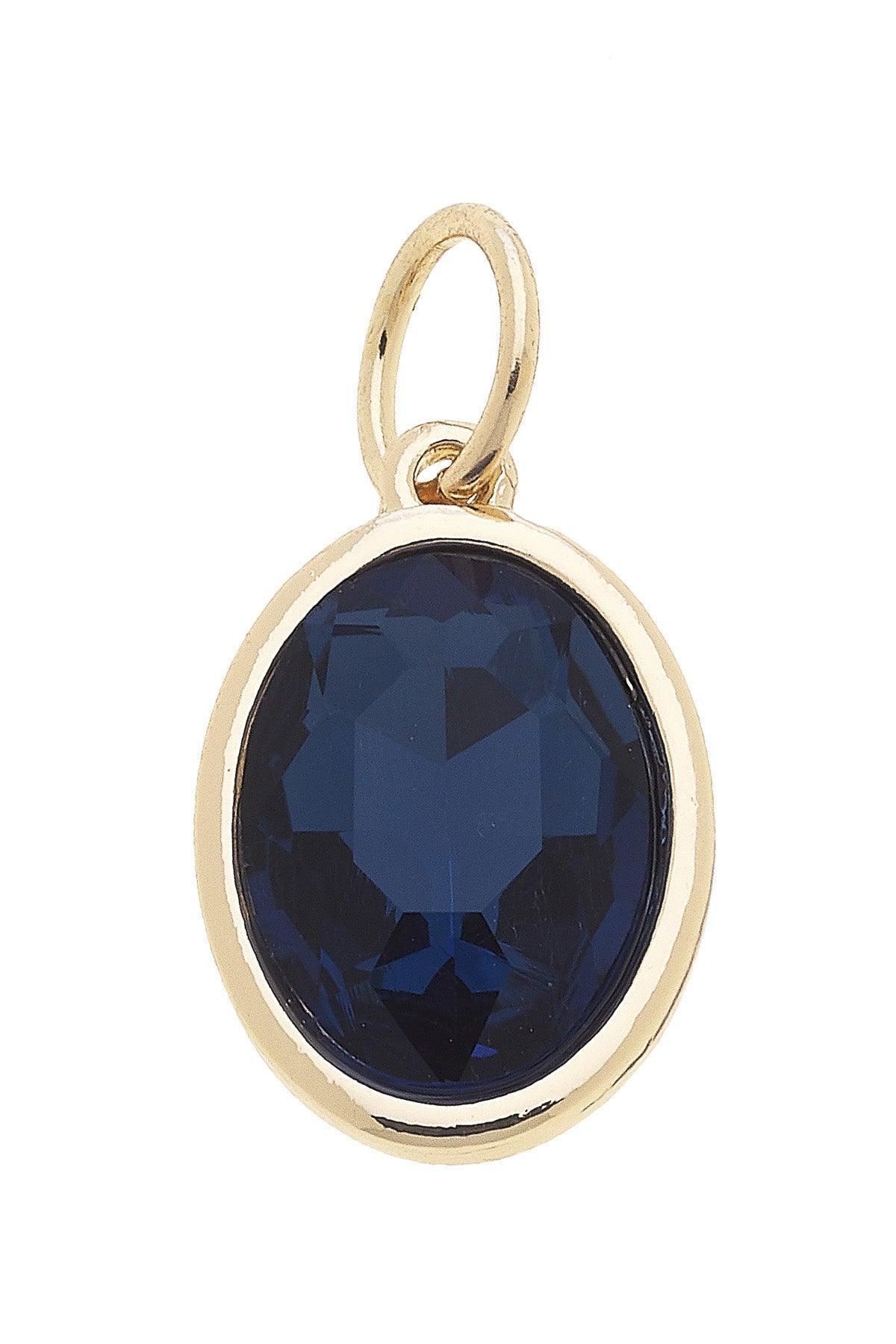 Gemstone Charm in Sapphire