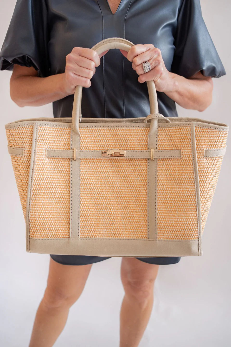 Lisi Learch Spencer - Raffia Tote Bag